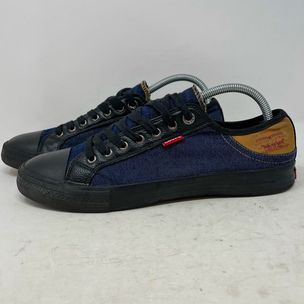Levi's Stan Buck II Blue Denim Low Top Sneakers Mens Size 10